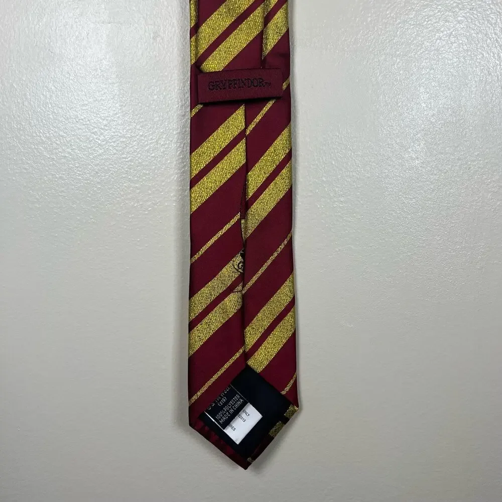Harry Potter Gryffindor neck Tie Maroon Gold Costume